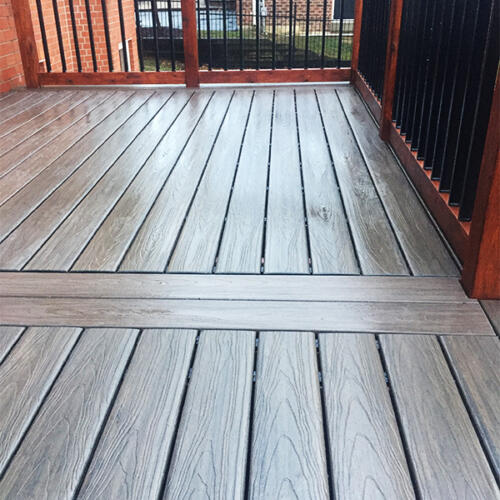 richmond hill backyard full deck stairs 10