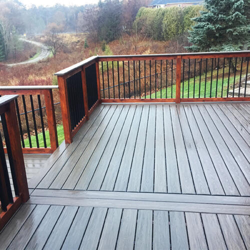 richmond hill backyard full deck stairs 7
