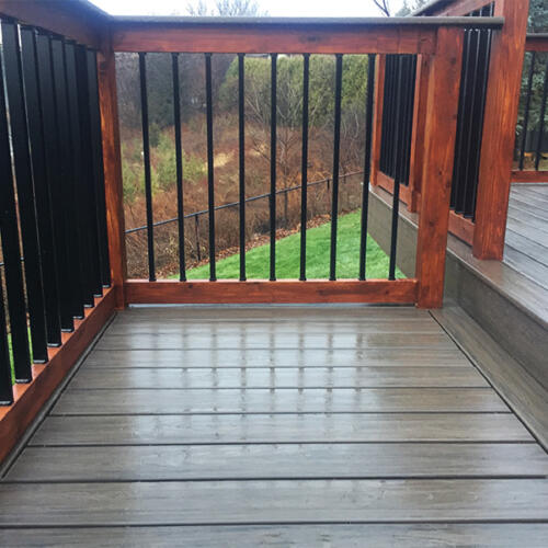 richmond hill backyard full deck stairs 5